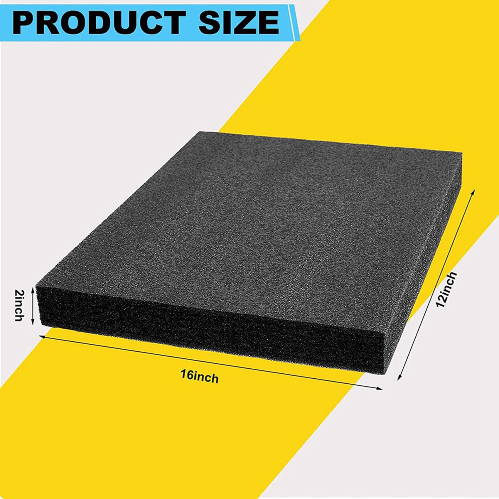 ISTOVO 8Er-Pack Polyurethanschaumplatten - 16 X 12 X 2 Schaumstoffeinlagen für Koffer - Verpackungsschaumpolster für die Aufbewahrung Von Werkzeugkästen und Kameras