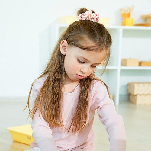 Miniatura 5 de Lolalet Coleteros para Mujeres, Lazos de Cabello de Satén Más Suaves que la Seda para Dormir, Soporte Grande de Cola de Caballo Scrunchie con Bandas