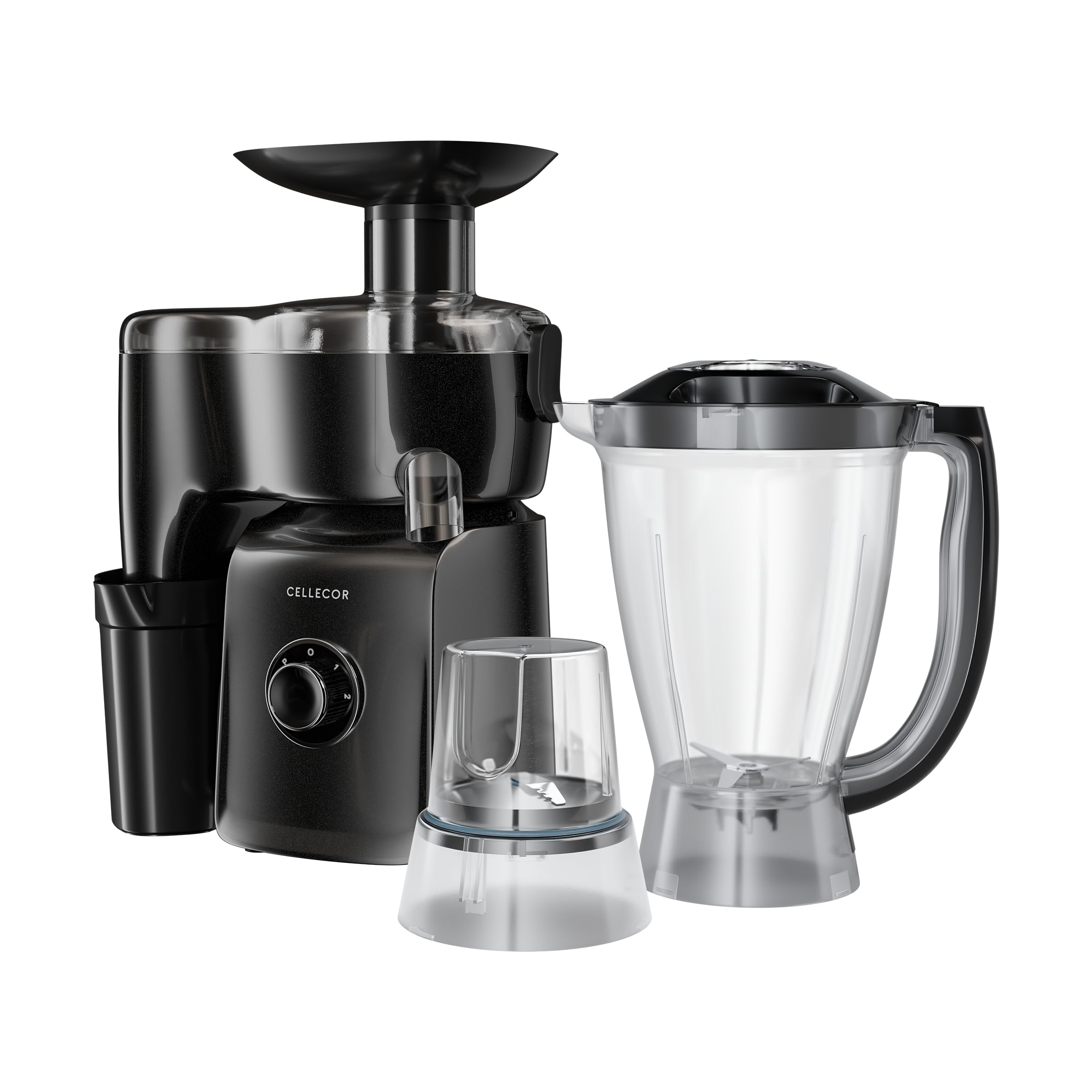 Cellecor JMGC600PLUS 600W Juicer Mixer Grinder with 28000 RPM Motor, Dual Jars (Big & Small), 6 Leaf Alloy Blades, 100% Pure Copper Motor, 1.2M Long Wire, Non-Slip Base & Overheat Protection - Grey-image-39