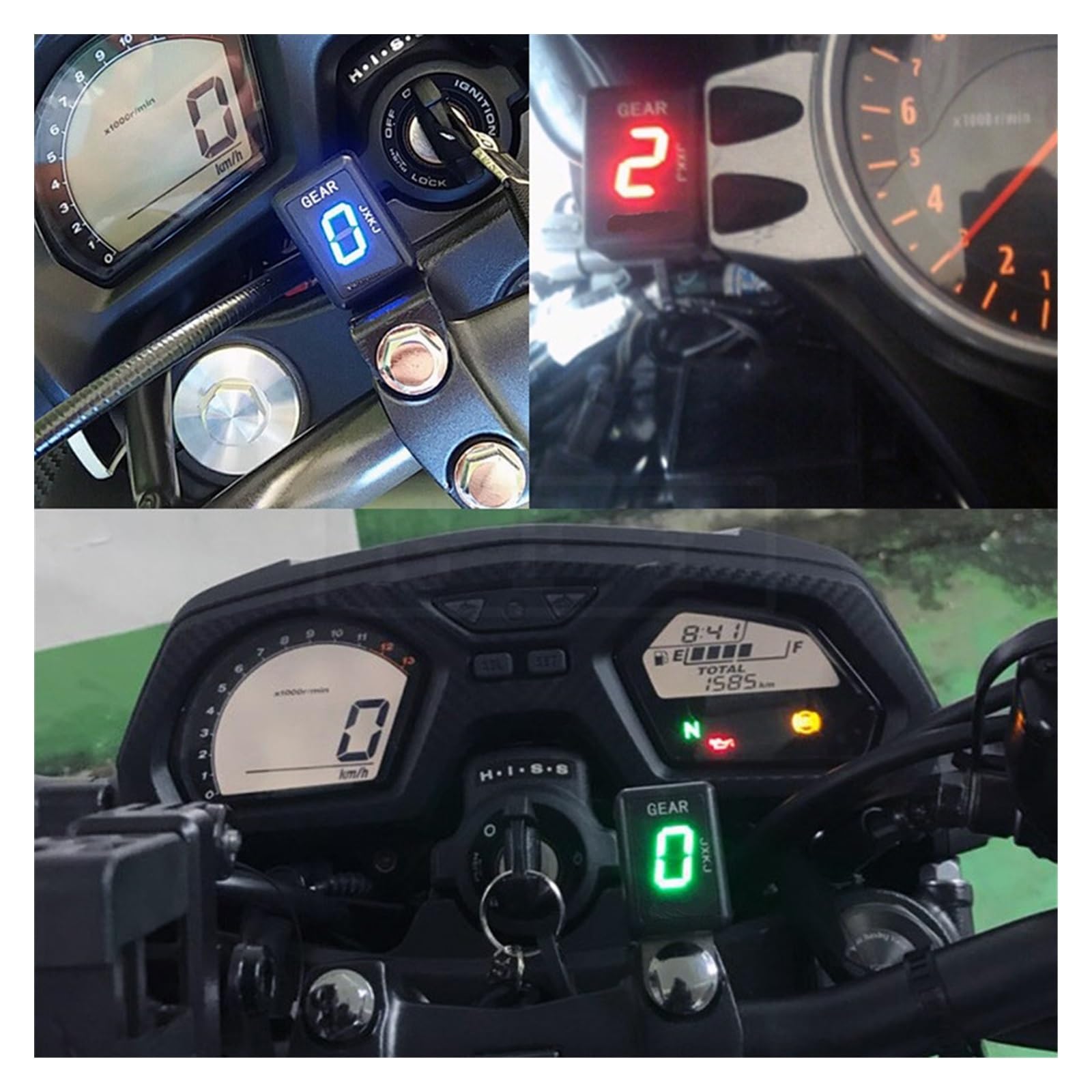 Motocicleta Marchas Pantalla Indicador De Marchas para Motocicleta para TNT125 TNT135 BJ125-3E Pantalla Digital De Velocidad Sensor De Cambio Componente De Accesorios para Motocicleta