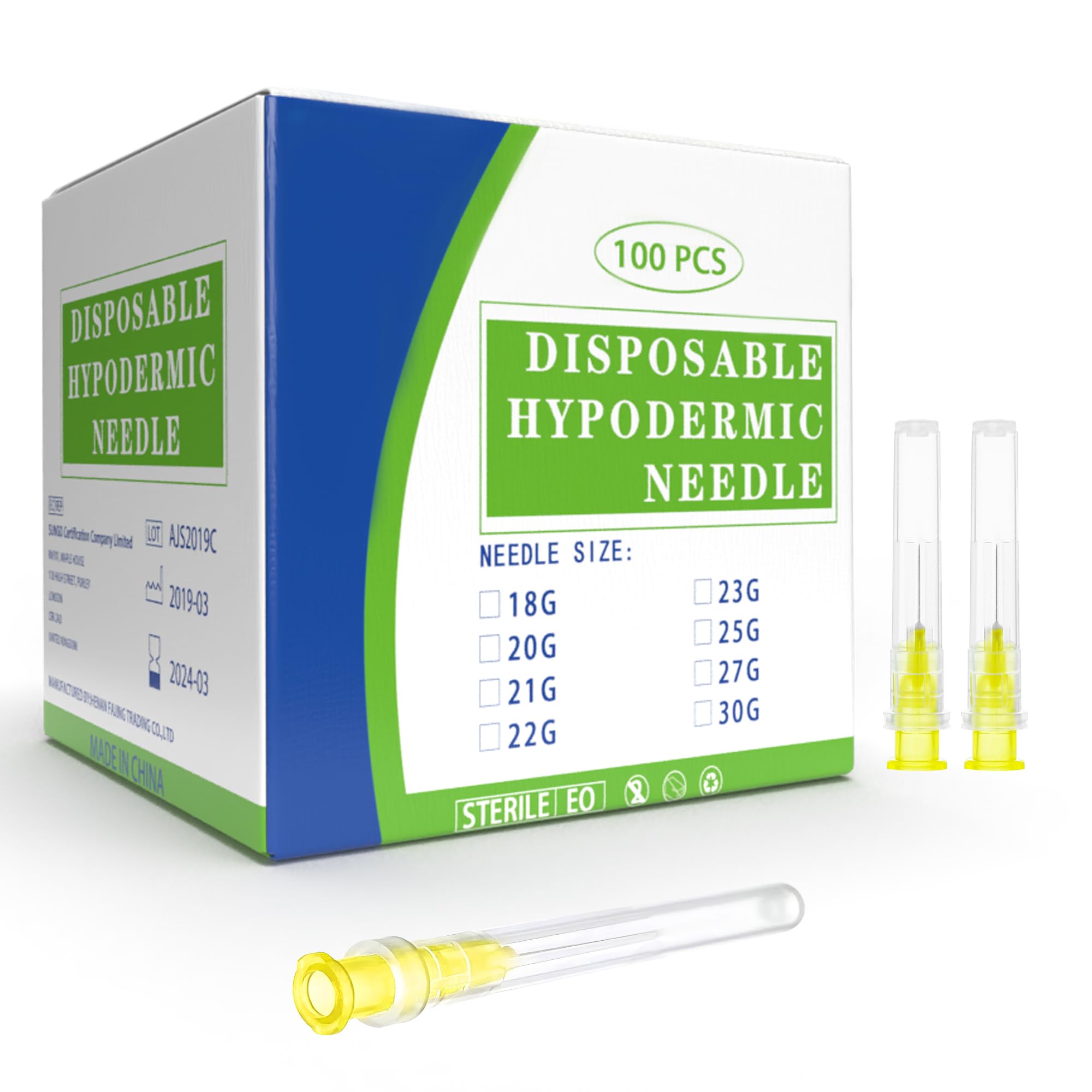 Photo 1 of 100Pack 30 Gauge 0.3 Inch Needle, Luer Lock Individually Sealed Wrapped, Disposable Dispensing Lab Supplies