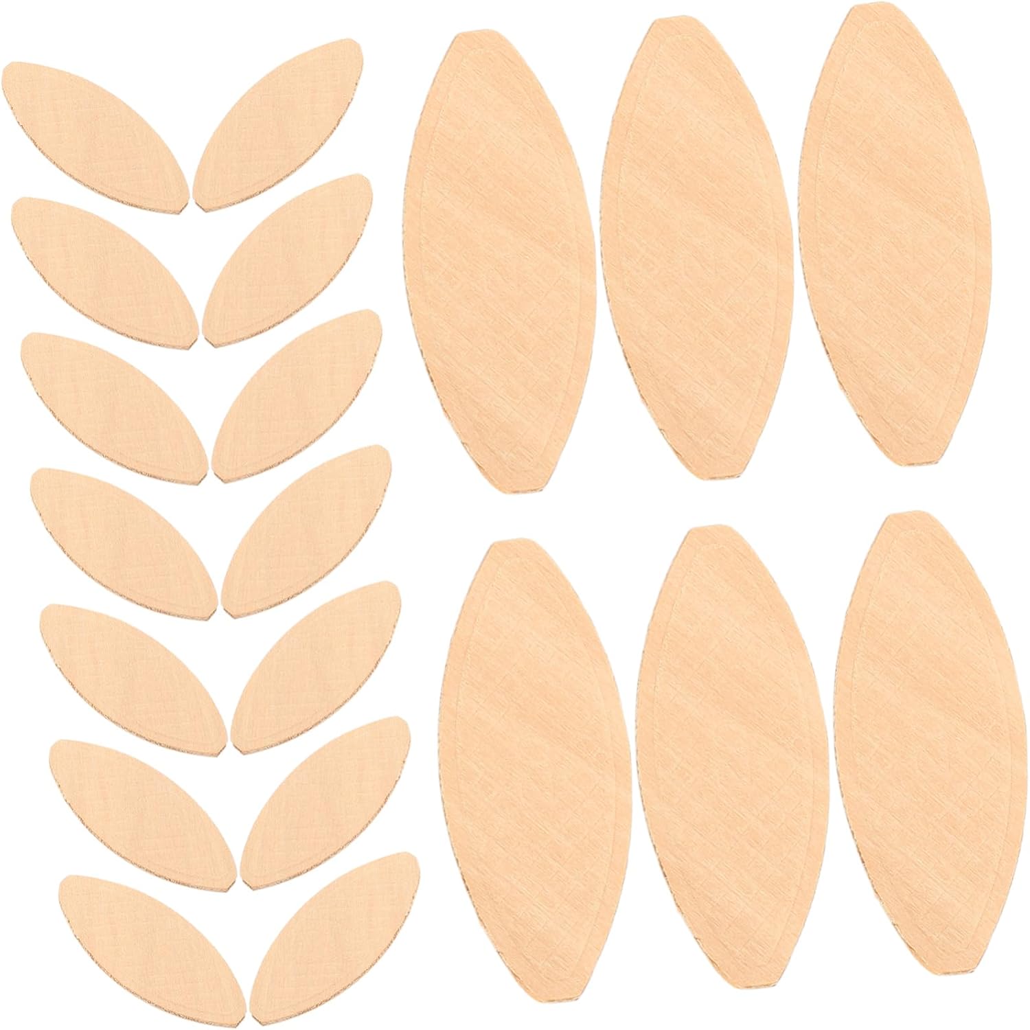 MAGICLULU 100pcs Woodworking Joiner Biscuits for Slotting Machine Oval Joiner Biscuit Tool Sturdy Beechwood Connection Board Accessories for Crafting and Furniture Framing