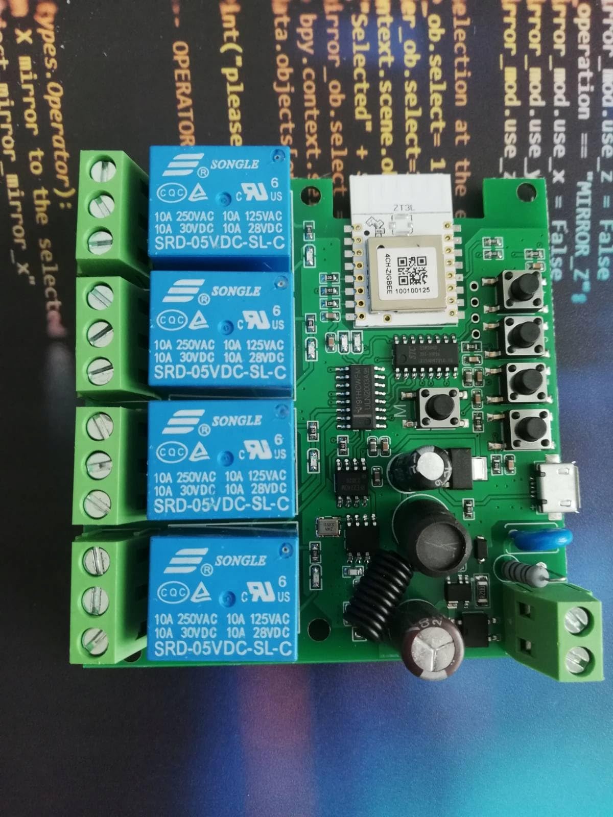 4-Kanal Zigbee 3.0 + RF433MHz Relais Controller | potenzialfreie Ausgänge | App-Steuerung | Timer, Szenen & Sprachsteuerung | kompatibel mit Tuya & Smart Life app Zigbee Hub Erforderlich