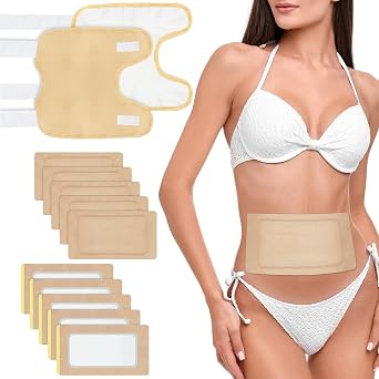 10Pcs Disposable Self-Adhesive Castor Oil Pack Wrap | 2PCS Upgraded Castor Oil Knee Wraps