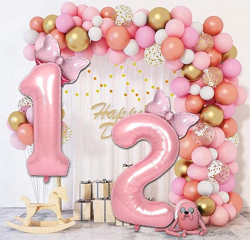 Miniatura 4 de Globo rosa del número 8 de 40 pulgadas, globos rosados con el número 8 decorados, decoraciones de cumpleaños número 8 para niños, suministros de