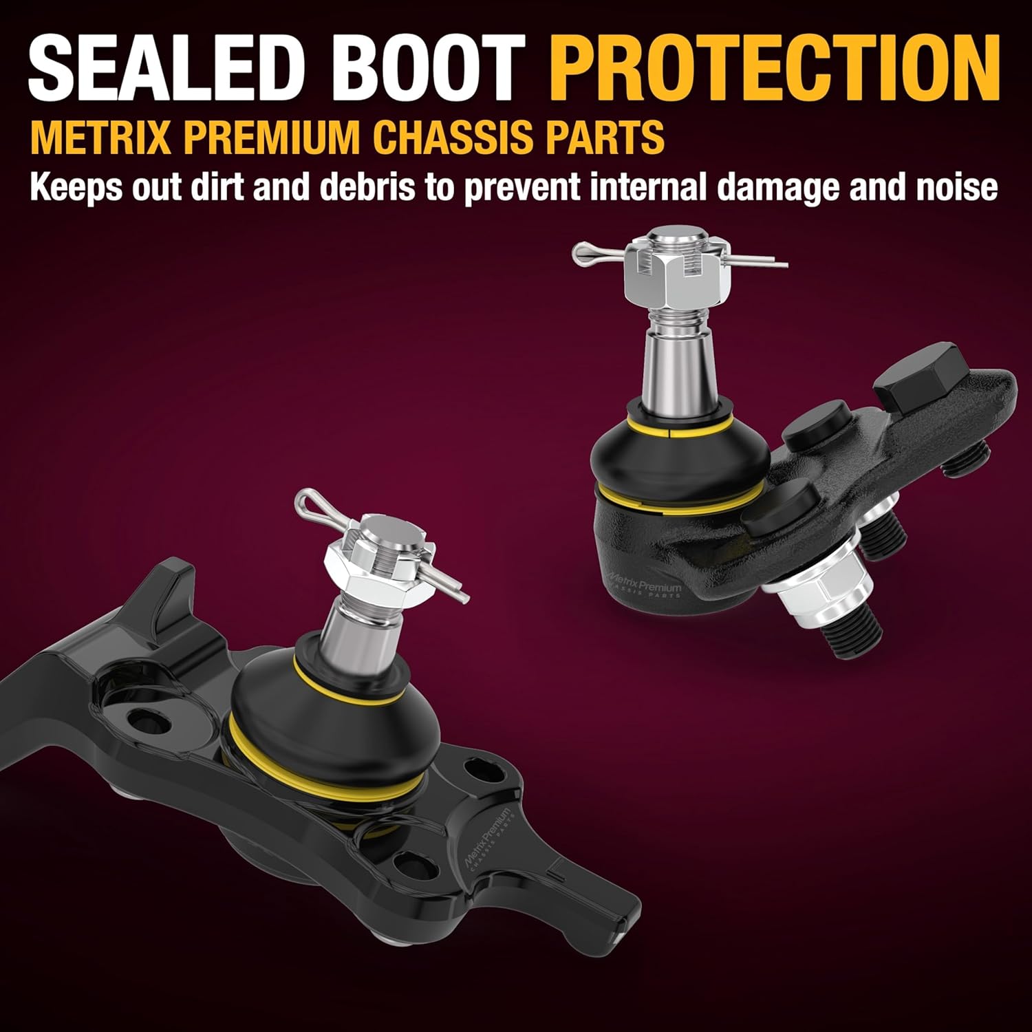 Metrix Premium Chassis Parts - 2 PC Front Upper Ball Joint Kit Fits 97-02 Ford Expedition, 97-03 F-150, 97 F-250, 98-99 F-250 4WD, RWD, 98-02 Lincoln Navigator, Replacement B80014, Made in Europe