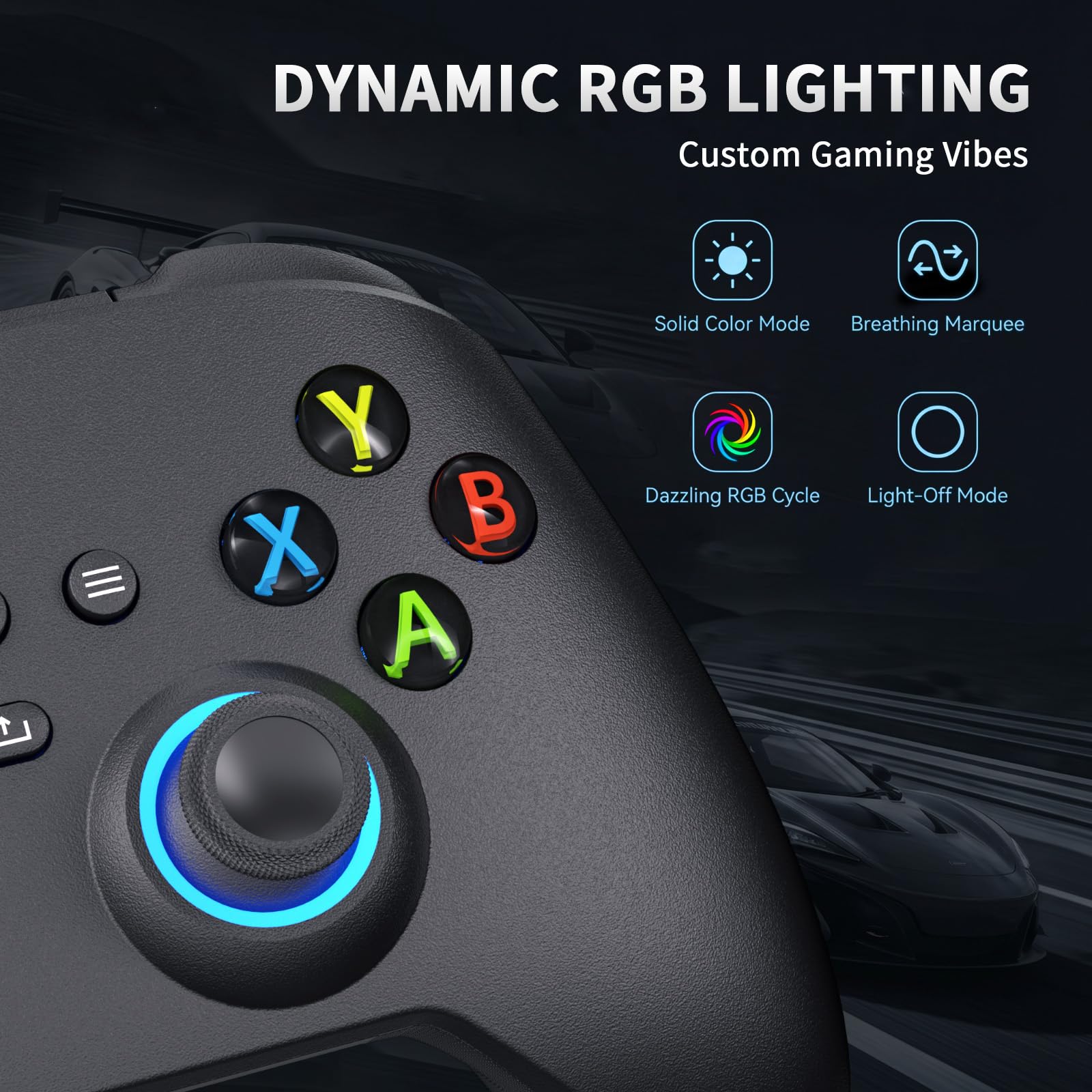 YUYIU Manette filaire pour Xbox One, Xbox Series X|S, PC, Steam, iOS