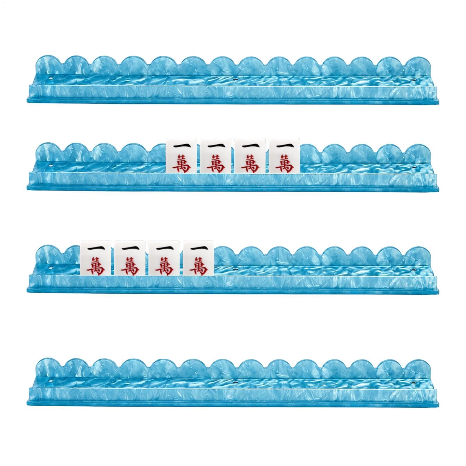Mahjong-Ablagen mit magnetischen Schiebern 4-teiliges Mah-Jongg-Zubehör