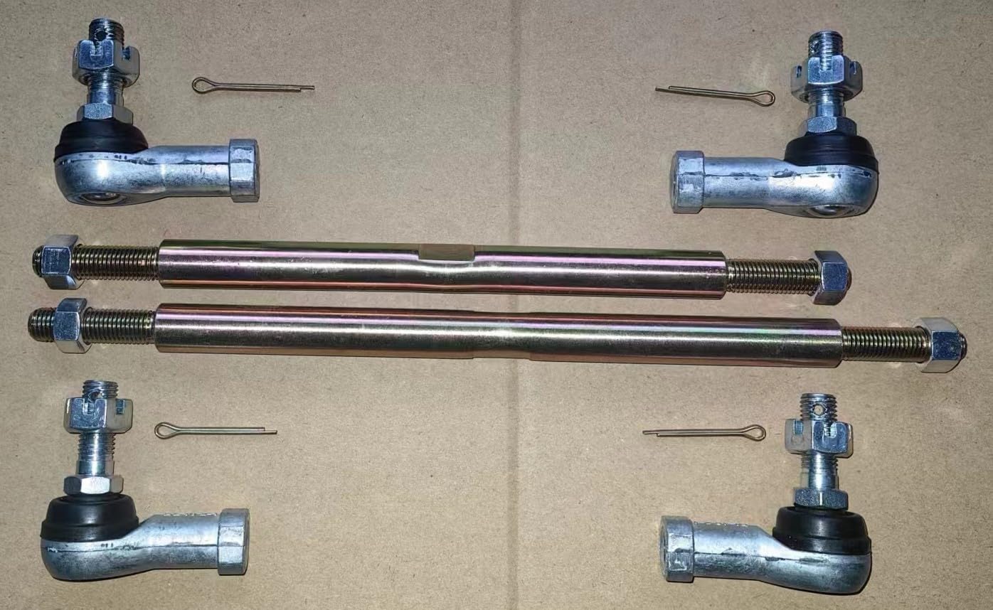 Driver & Passenger Side Tie Rod Assembly STR-037 STR-038 13042 13043 Replacement for 1991-2009 YAMAHA G14 G16 G19 G20 G21 G23 G/E Golf Carts