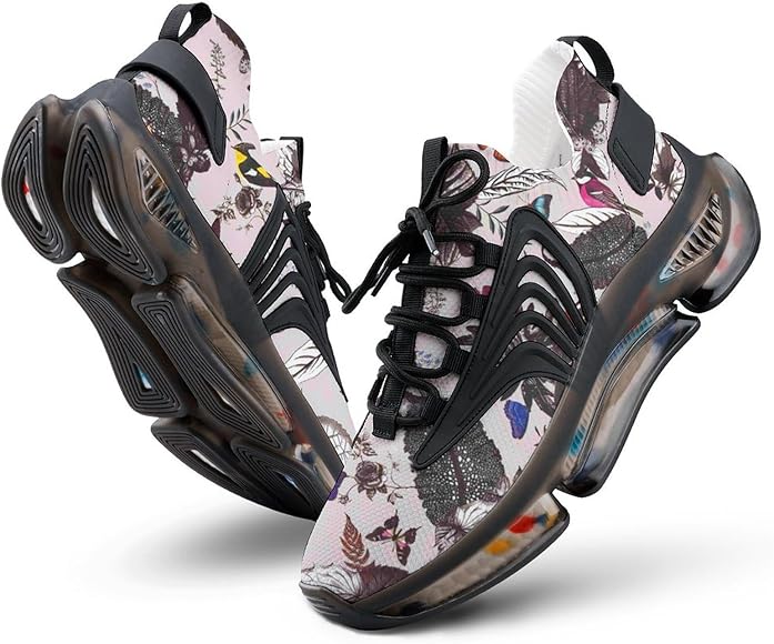 Amazon | [DwjaRT] スニーカー バード 鳥柄 メンズ スポーツシューズ  