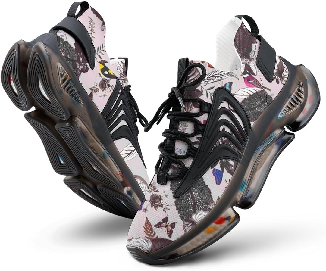 Amazon | [DwjaRT] スニーカー バード 鳥柄 メンズ スポーツシューズ