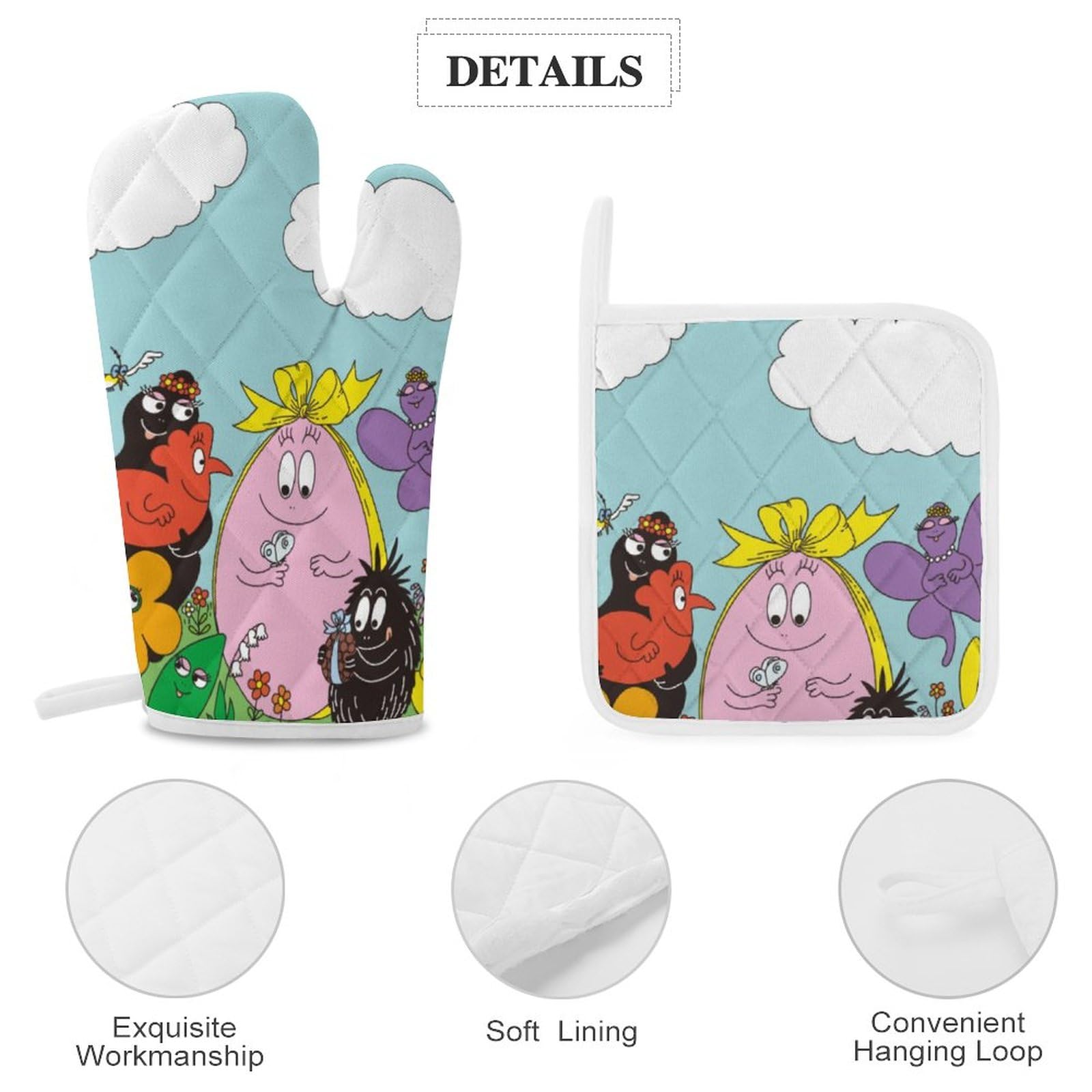 Amazon.co.jp: バーバパパ Barbapapa オーブンミトン 耐熱ミトン 