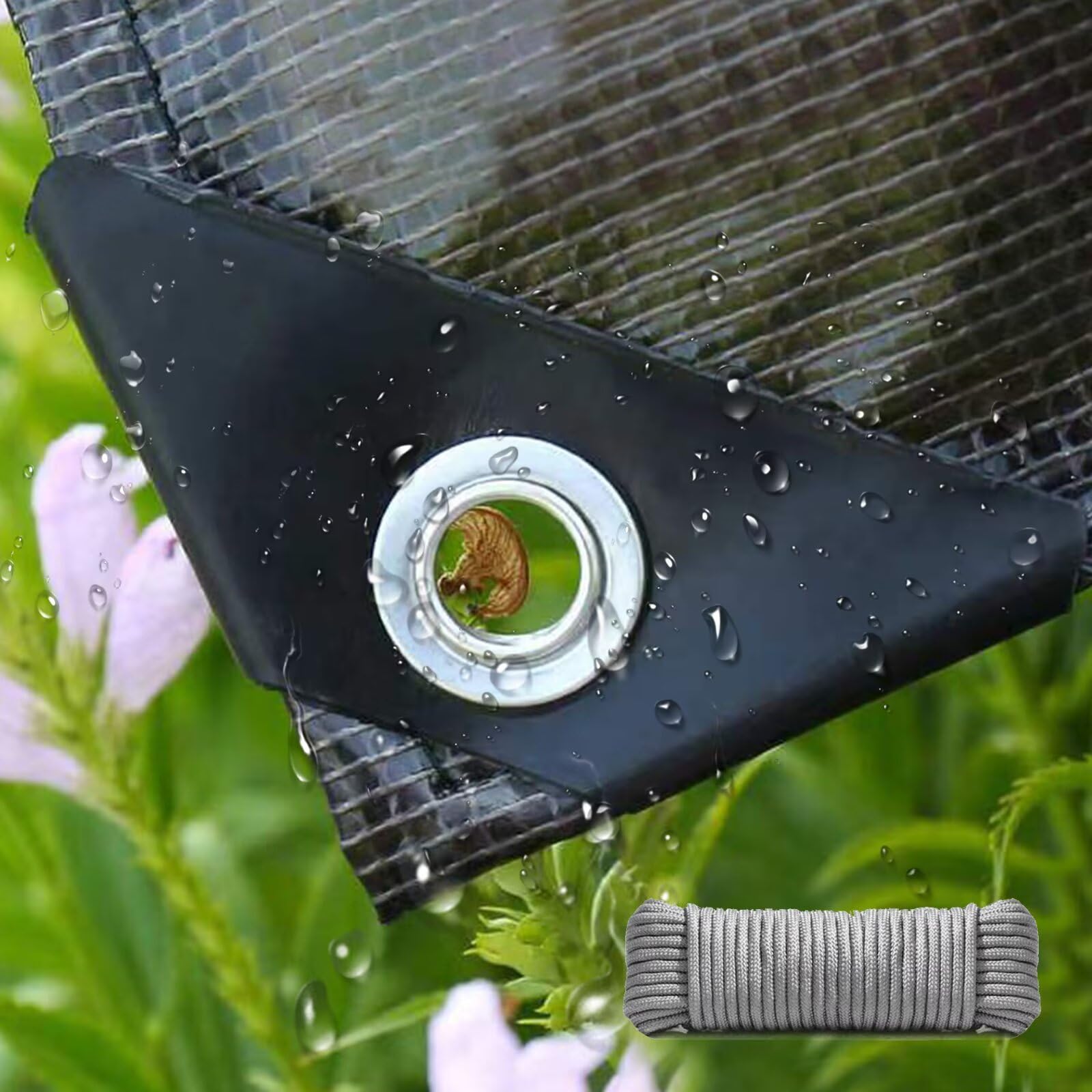 2.6 m x 3.8 m Transparent Tarpaulin Clear Heavy Duty Waterproof Tarp Clear Tarpaulin With Eyelets Plastic Sheet Pergola Covers for Gardens Greenhouse Plants