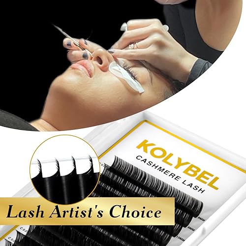 Miniatura 5 de Extensiones de pestañas de cachemira de 0.002 in, rizo D de 0.315-0.630 in, bandeja mixta, extensiones de pestañas individuales de primera calidad,