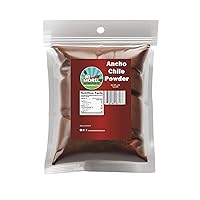 Vista 6 de Ancho Chile en polvo, chile ancho molido 4 oz y 1 libra (1 libra)