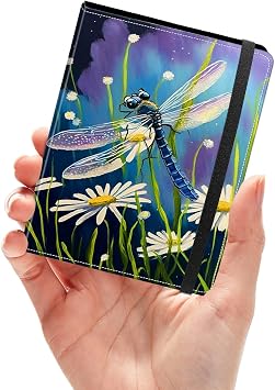 Small Photo Album Book for Fujifilm Instax Mini/Polaroid 2"x 3"picture,2x3 Photo Album 60 Film Holder for Instax Mini 12 11 Instant Camera/HP Sprocket/Zip Printer-Dragonfly on the Daisies Florals