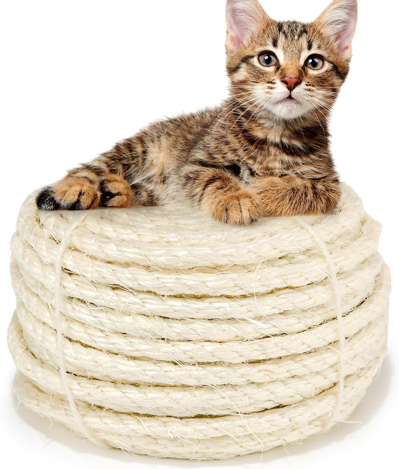 Junxia Natural Sisal Rope for Cat Scratcher Cat Tree Rope