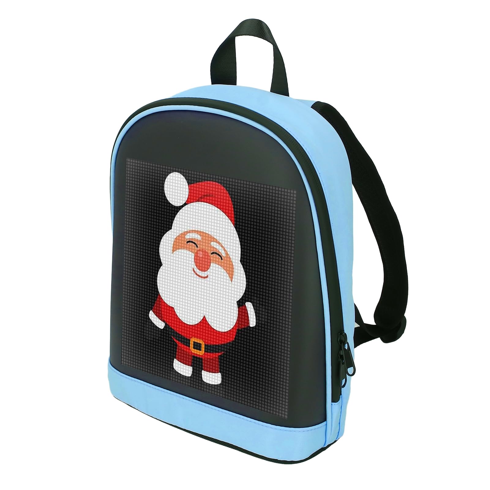Brrnoo Mochila LED Pantalla Programable Pantalla Portátil a Todo Color para Motocicleta