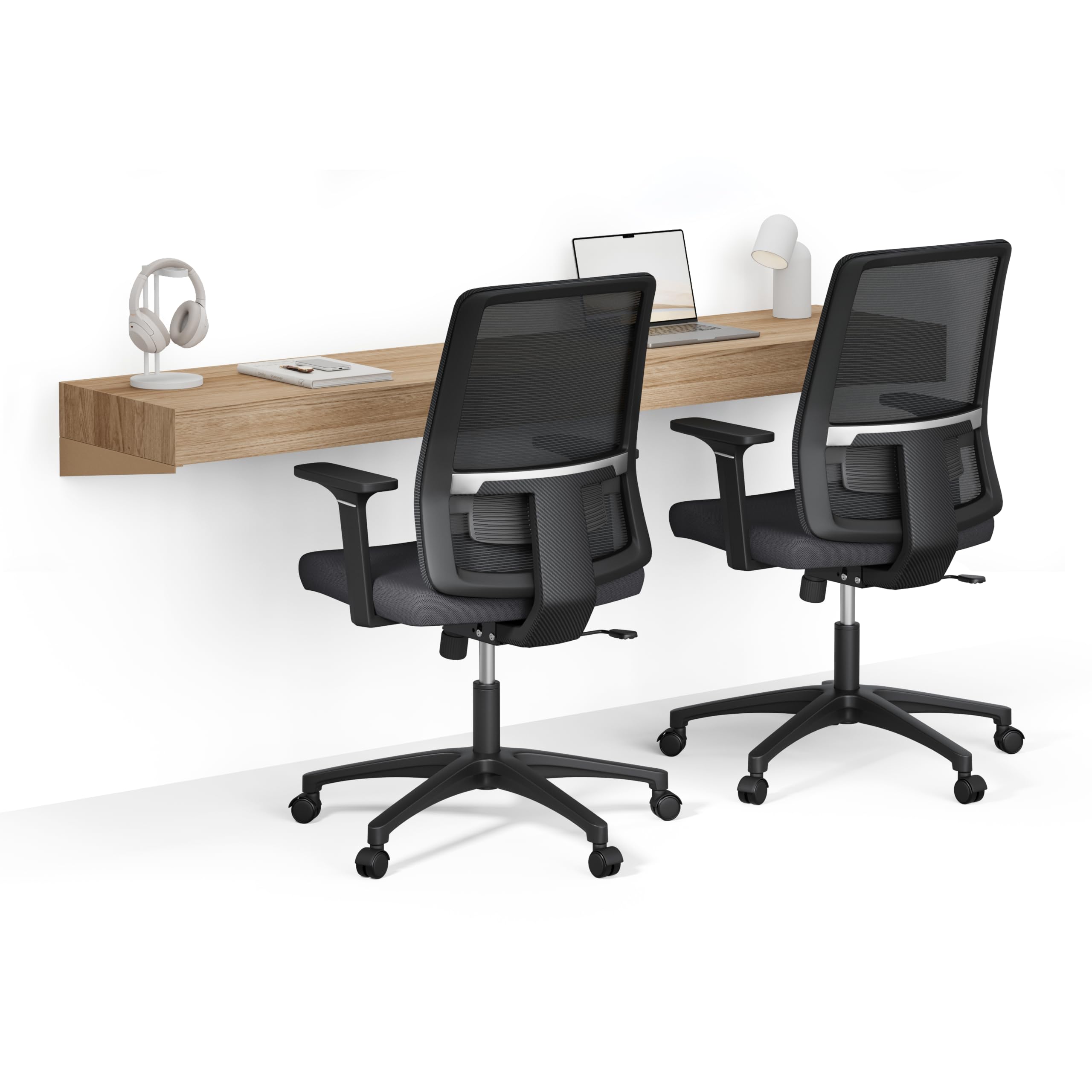 MOBILI FIVER, Bureau Suspendu Evolution 180x40, Chêne Clair, Made in Italy