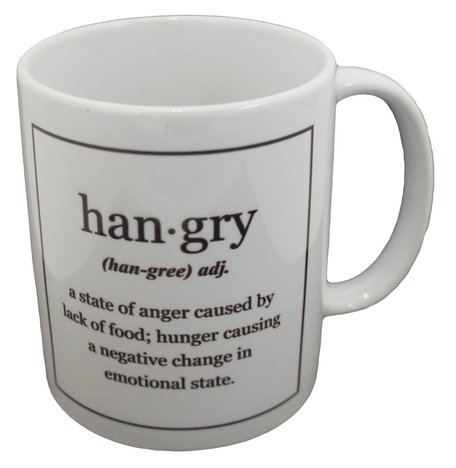 Daily Gifts New Hangry Definition Gift Mug Cup Present Hungry Angry Novelty Fun