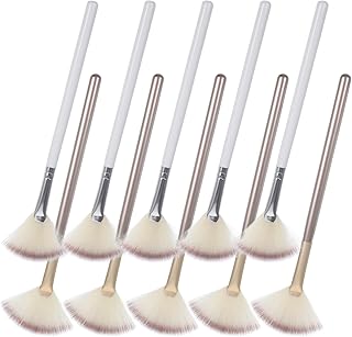 10pcs Fan Makeup Brushes Set Powder Blush Hig...