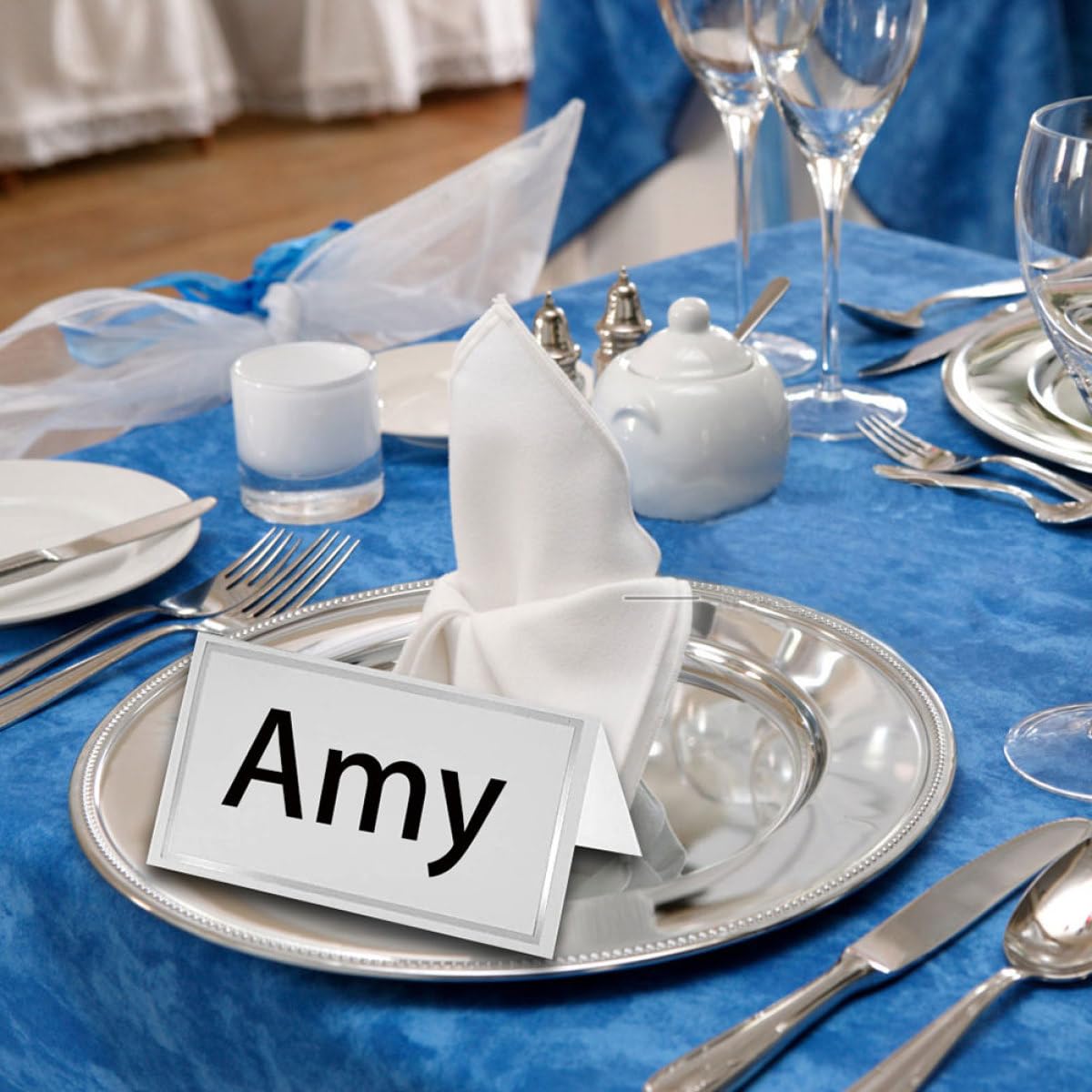 200stücke Tischkarten Hochzeit Stilvolle Zeltkarten Zur Tischdekoration Beschriftbare Namenskarten Für Hochzeiten Partys Und Feiern Mit Gold Silberprägung