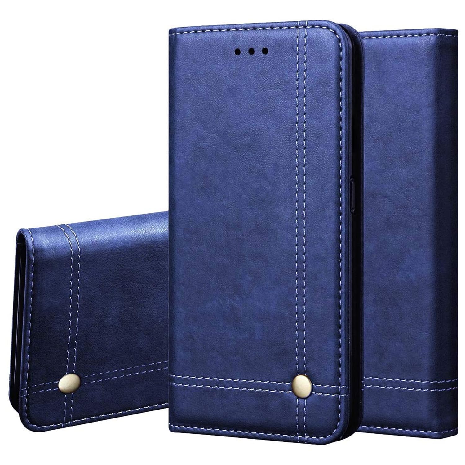 Pikkme Flip Cover | Strong Magnetic Closure | Genuine PU Leather Finish | Wallet Style with Inbuilt Pocket & Stand | Premium Look Magnetic Flip Case for CMF by Nothing Phone 1 (Blue) (B0DC559N5H) Amazon Price History, Amazon Price Tracker