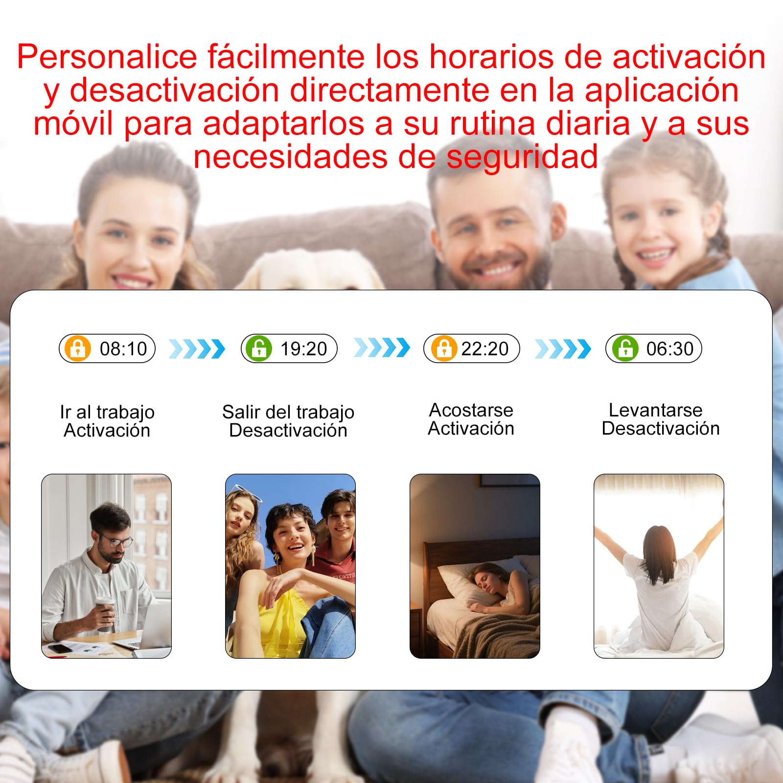 Sistema de Alarma para casa WiFi 4G sin cuotas, Kit Alarma casa inalámbrico 24 Piezas con Pantalla táctil 4,3", Sirena 120 dB, detectores de Movimiento y sensores Puerta/Ventana (Kit de 24)