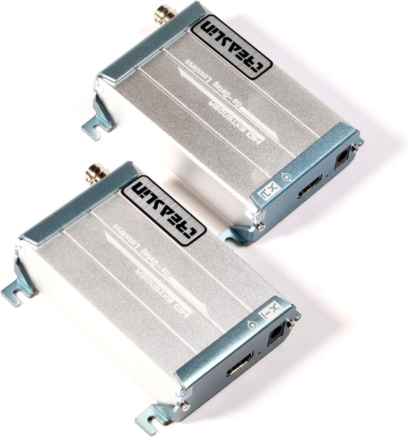 HDMI Coax Extender, TreasLin HDMI Over Coaxial Cable Rg59 Rg6 Rg7 Rg8 up to 900Ft 1080P Lossless No Delay Coaxial Extender for TV Projector DVD STB PS3 Xbox One