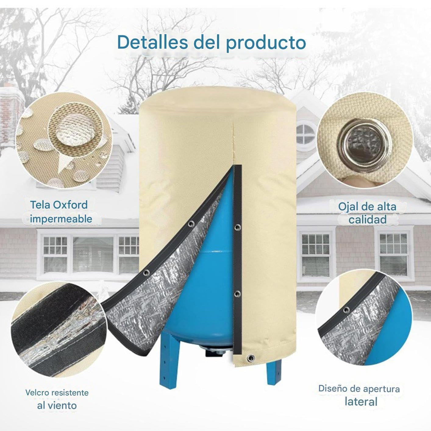 Cubierta Aislada Para Bomba De Pozo | Protector Antipolvo Para Bombas De Agua | Cubierta Aislante para Tanque de Pozo en Exteriores Riego Agrícola Patio Jardín Césped