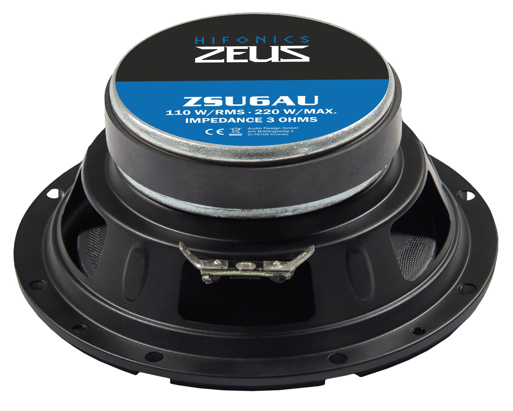 Hifonics ZSU6AU - 16,5cm Ersatzlautsprecher für Active-Sound-Aktuator
