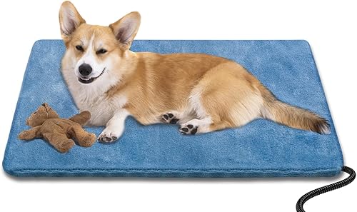 Vista 14 de Almohadilla térmica para mascotas para gatos y perros - Almohadilla térmica para interiores y exteriores, impermeable y resistente a