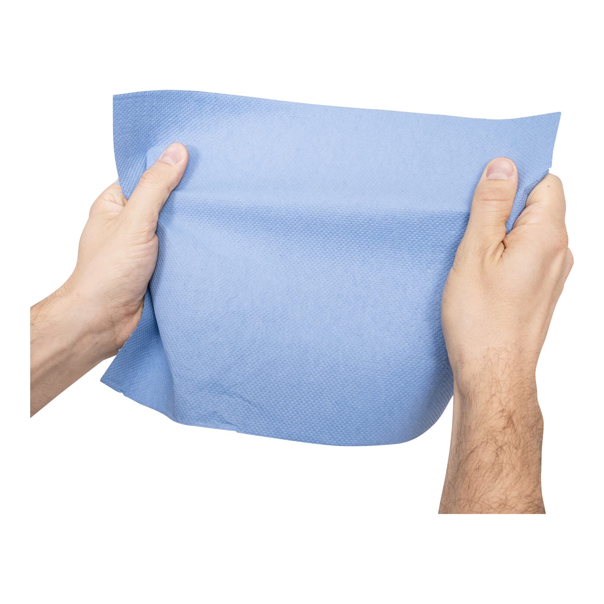 STIER Putzpapier Rollen, 6 Rollen, blau, Putzrollen, 3-lagig, Länge 30 cm x Breite 23 cm, saugstarke Reinigungstücher, reißfeste Putztücher aus 100% Zellstoff