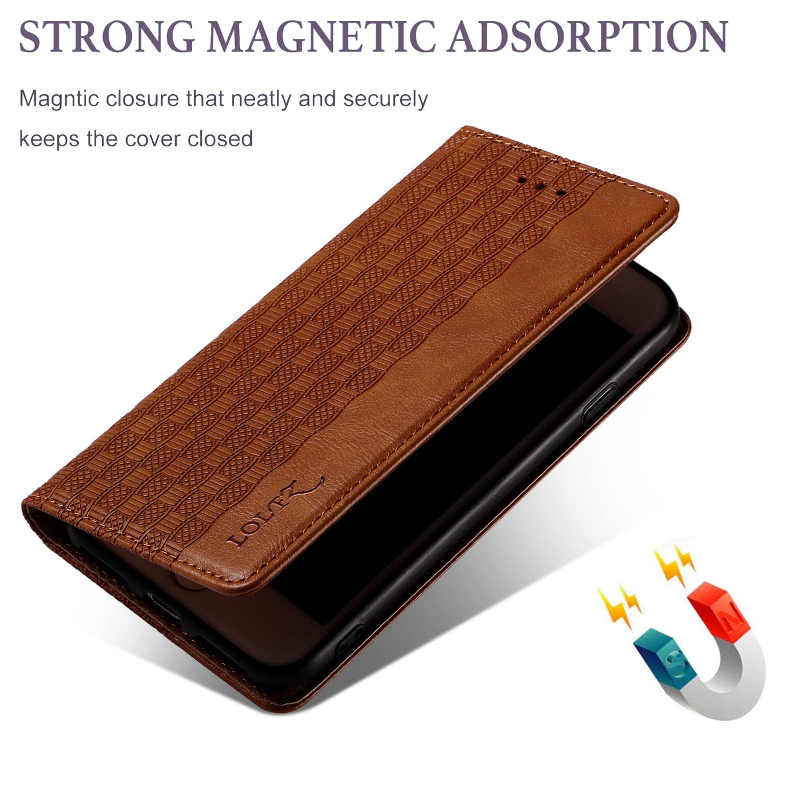 LOLFZ Wallet Case For IPhone 7 Plus/8 Plus, [RFID Blocking Card