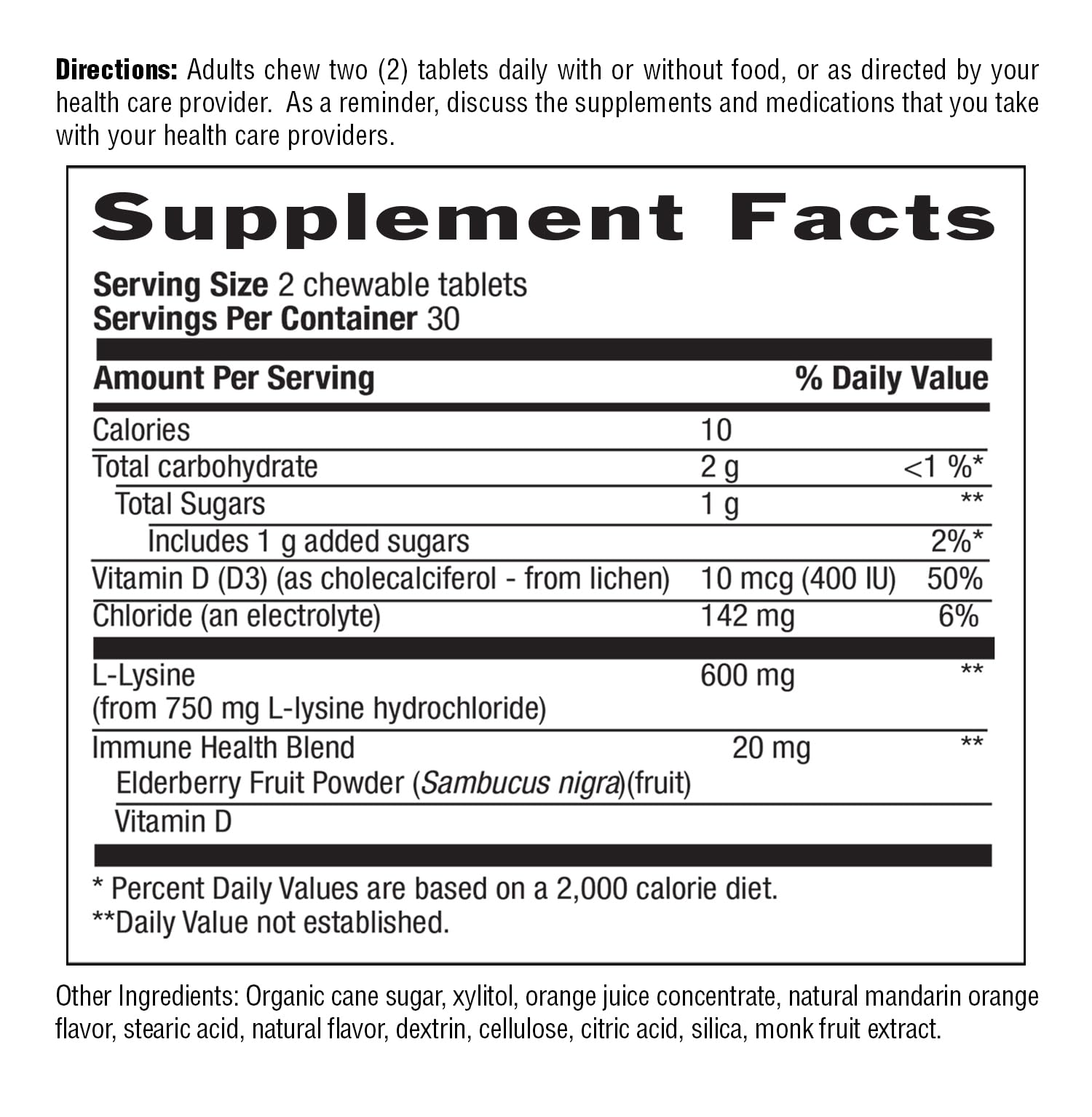 Country Life Chewable L-Lysine 600 mg with Vitamin D, 60 Tablets — Amazon image 5