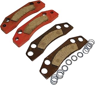 BRK-205 Brake Pads Set Of 4, 33% longer lining life for fewer pad changes and less maintenance, 12" or larger wheels required, Uses existing cable system Golf Carts