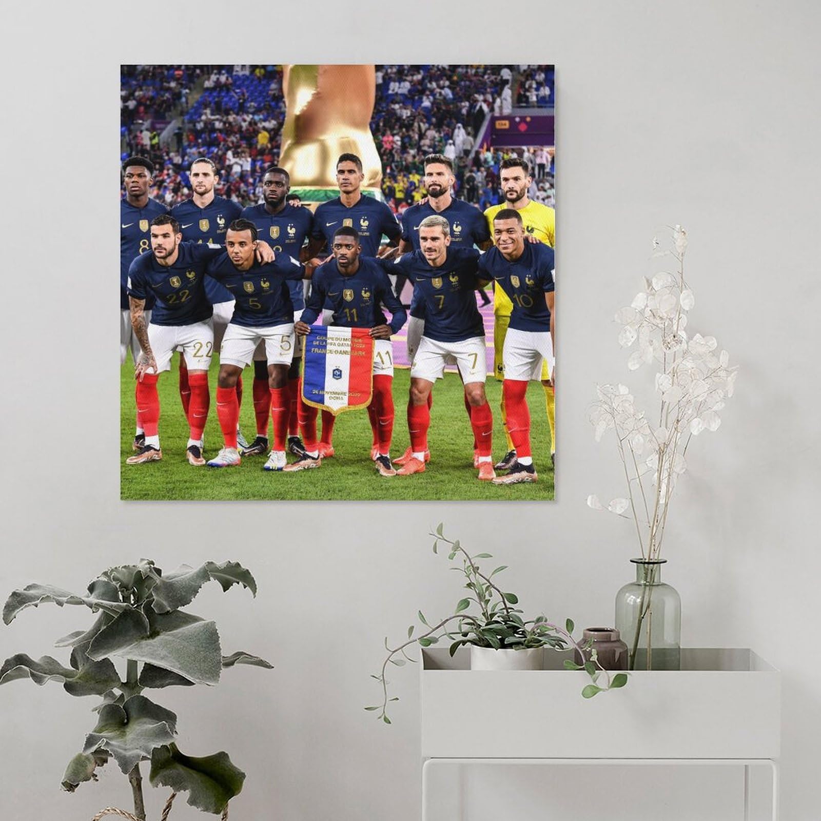 Poster Équipe De France Football Coupe Du Monde 20x30 Pouces D Coration 1064052