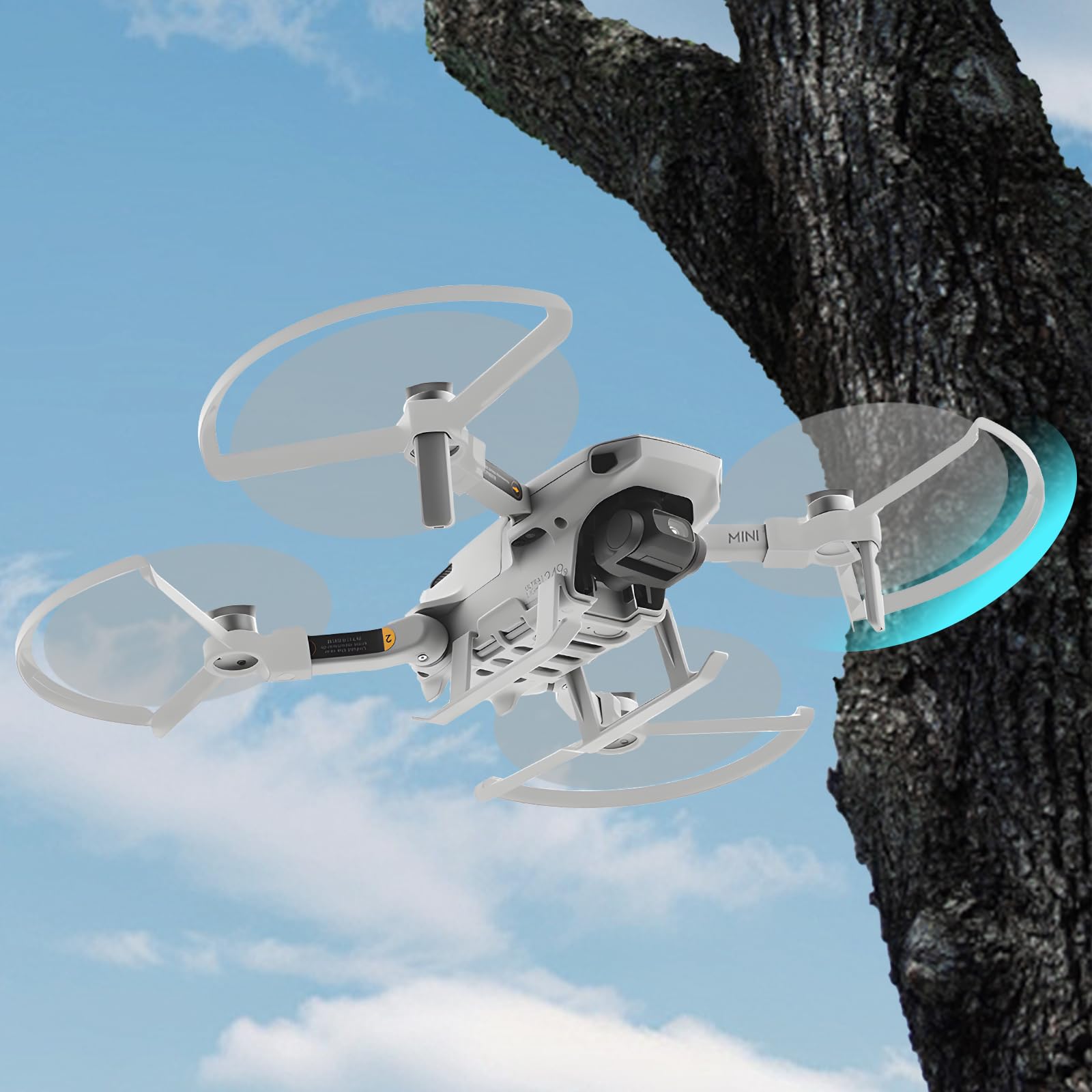 Mini 2 Osłona Śmigła - Ochraniacz do Drona DJI Mini 4K/Mini 2 SE/SE, Szybkozłączka, Zapasowe Ochraniacze Ostrza, Rekwizyty, Kompatybilne z Akcesoriami do Dronów Mini 4K