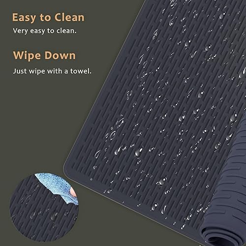 Miniatura 3 de Qivine Cubiertas de estufa para estufa de gas, 28 x 20 pulgadas, resistente al calor, para encimera, cubierta de silicona para estufa superior de