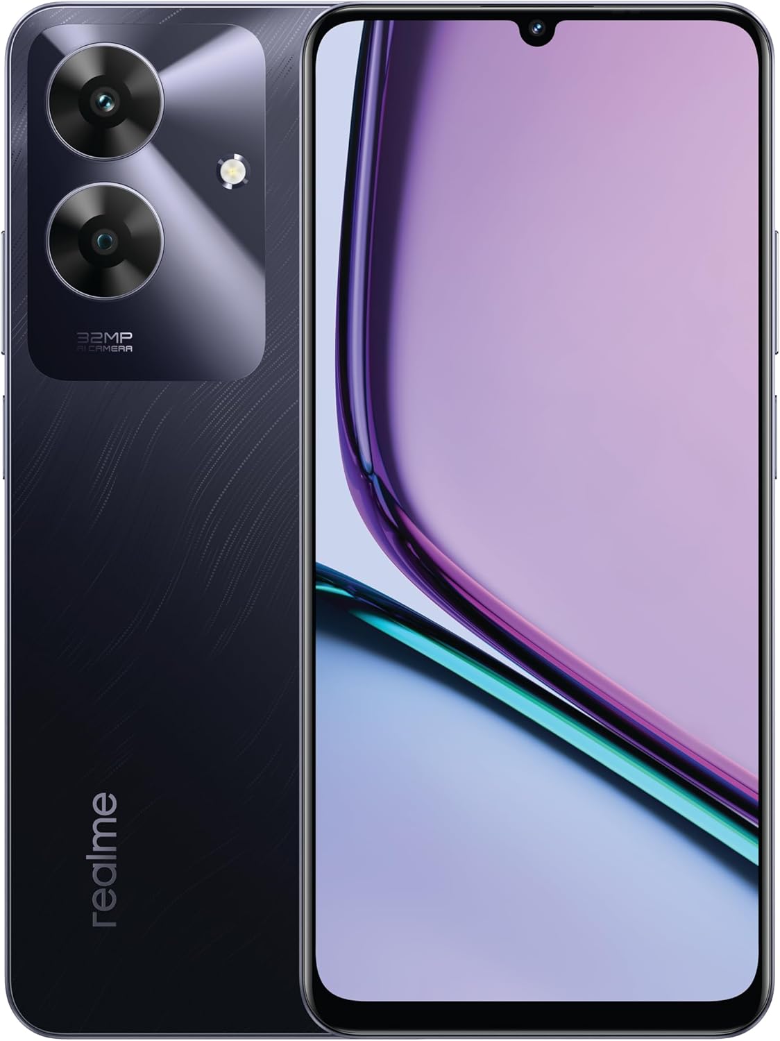 realme Note 60 Dual-SIM 128GB ROM + 4GB RAM (GSM Only | No CDMA) Factory Unlocked 4G/LTE Smartphone (Marble Black) - International Version