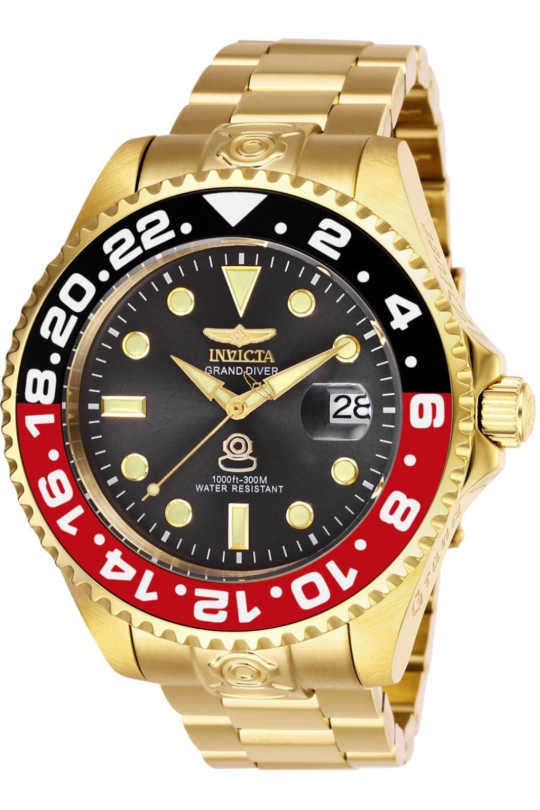 INVICTA Pro Diver 27970 Montre Homme - Entanche - Analogique - Mouvement Automatique - Acier Inoxydable avec Cadran Noir - 47mm