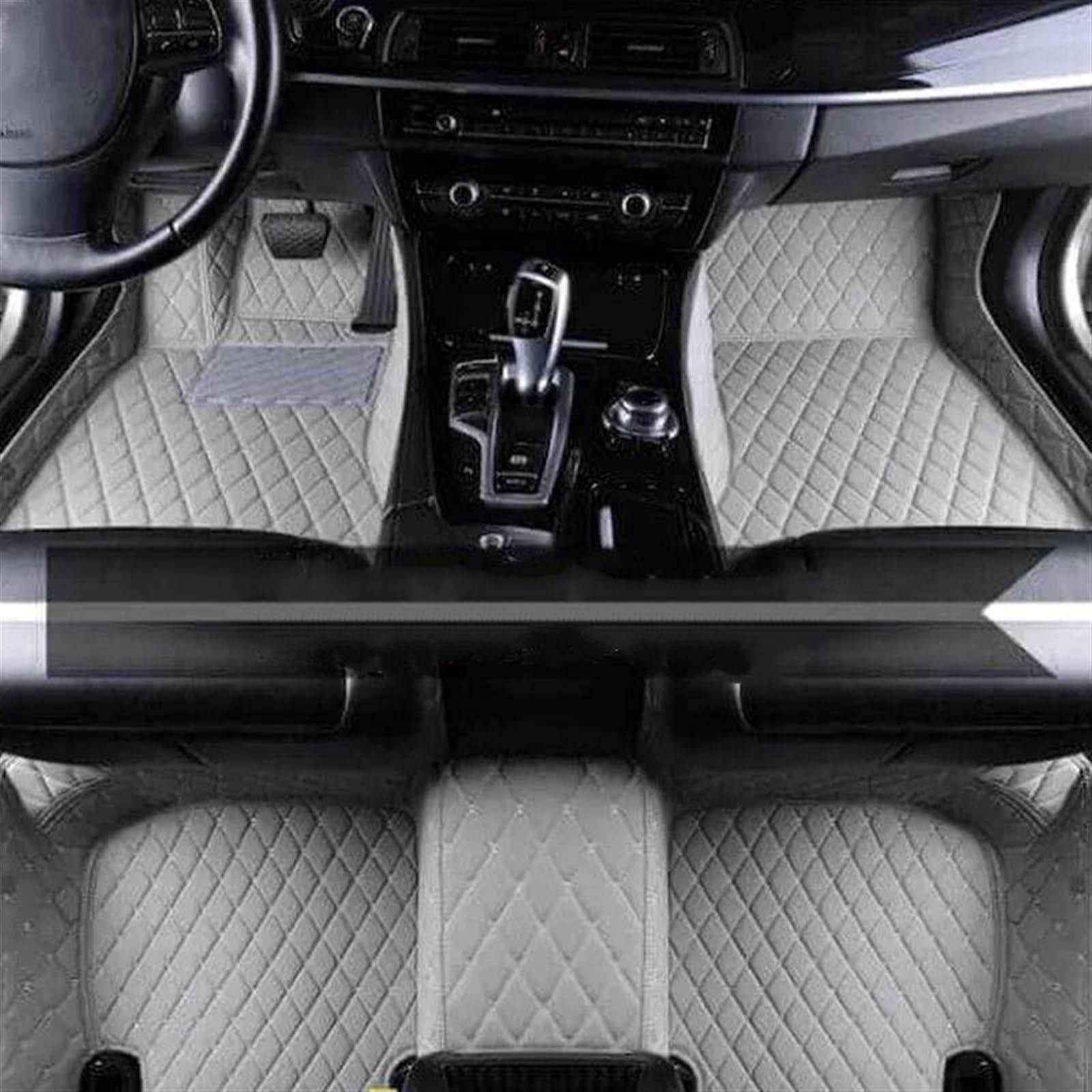 Tapis de sol voiture antidérapant cuir gris évite usure skoda kodiaq