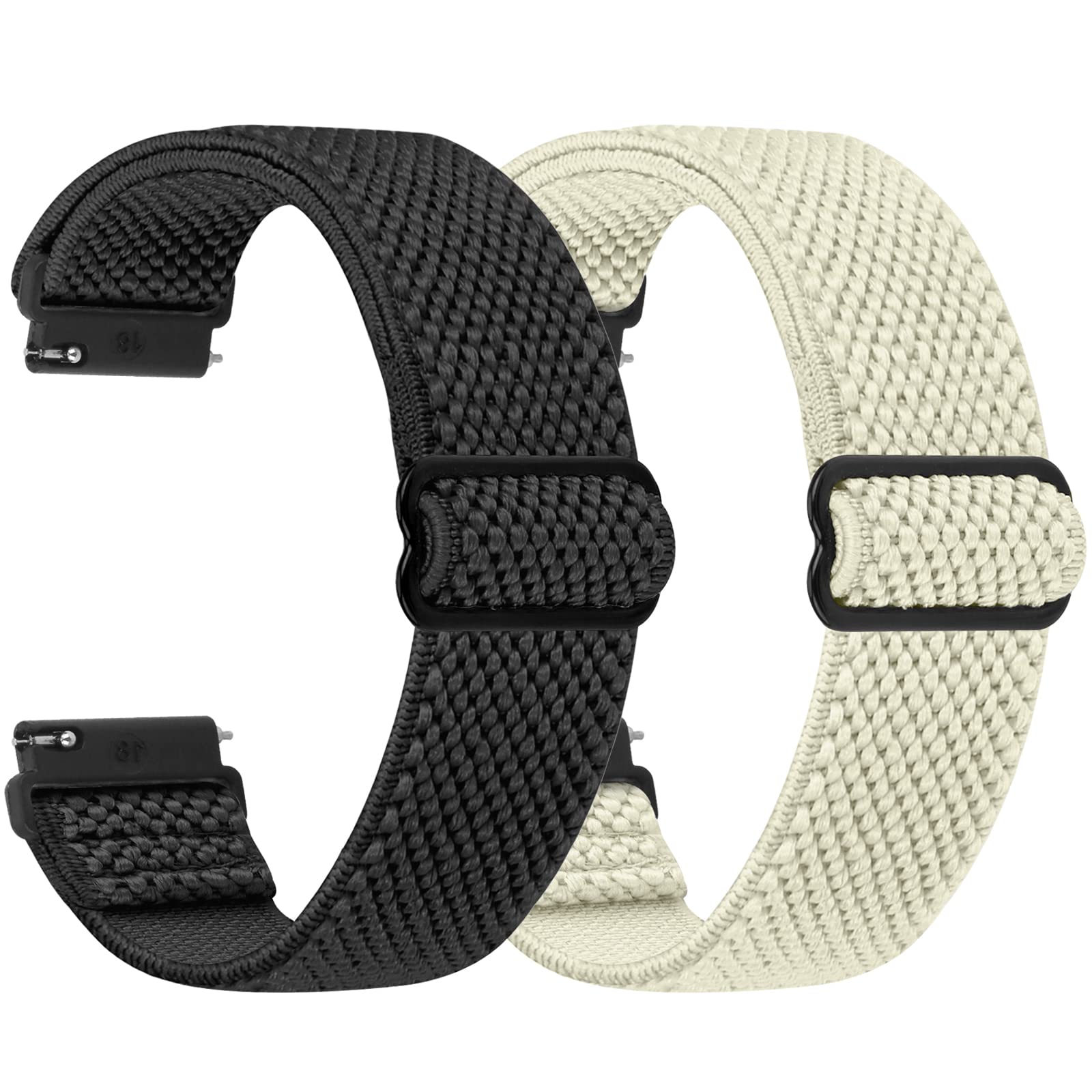Bracelet Montre élastique Nylon - 18, 20, 22, 24 Mm - Rechange Confortable Et Respirant