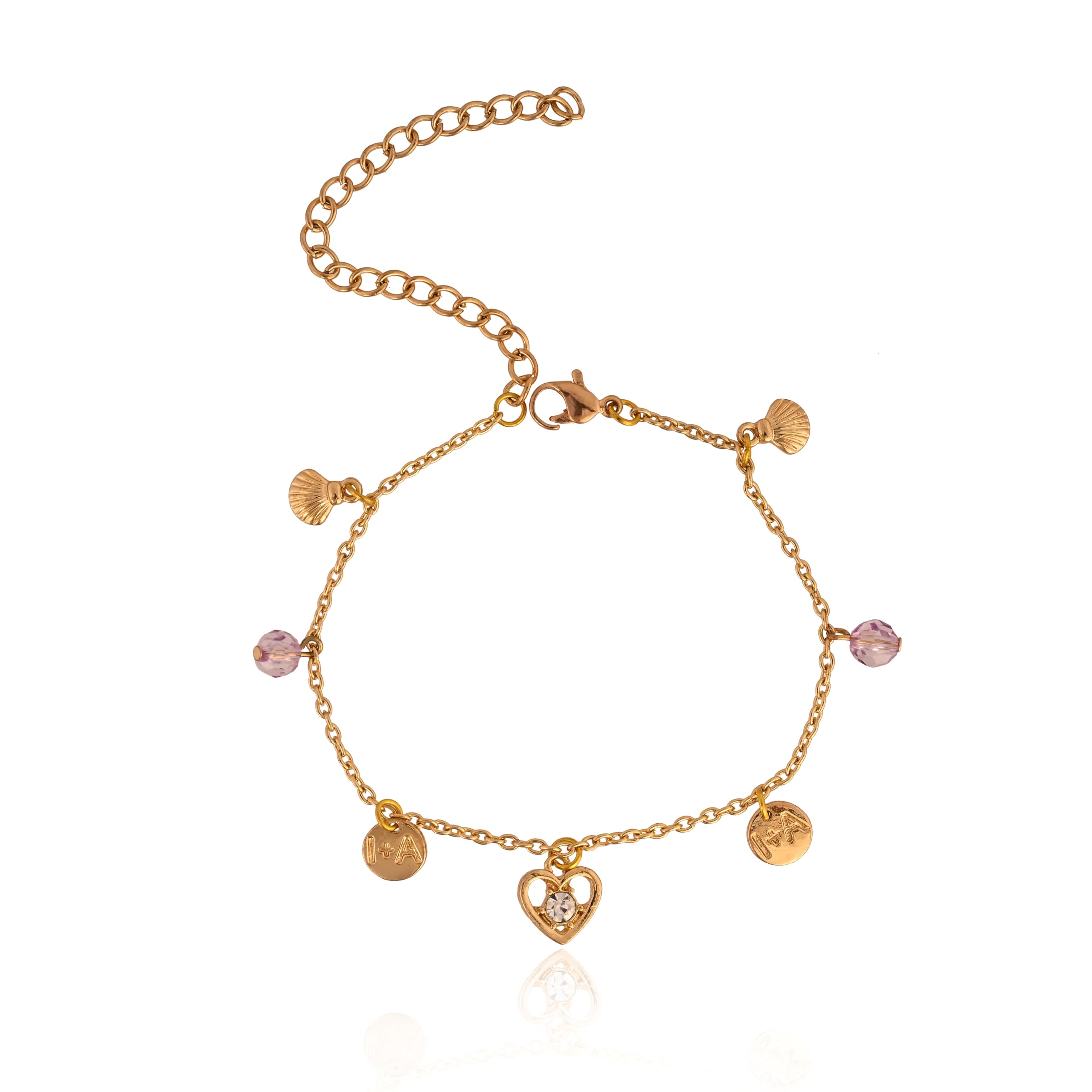 RAF Gold Plated Chain Bracelet| Bracelet For Women | Featuring Shell | Hand Bracelet For Women | Skin-friendly & Adjustable | Stylish Bracelet For Women | Shell Bracelet (B0D45RL8CB) Amazon Price History, Amazon Price Tracker