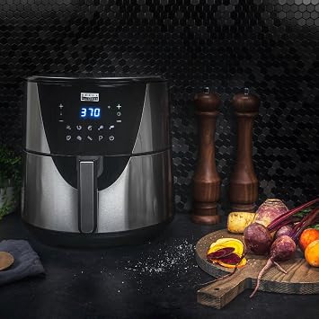 Bella Pro Series 8qt Touchscreen Digital Air Fryer, Stainless Steel