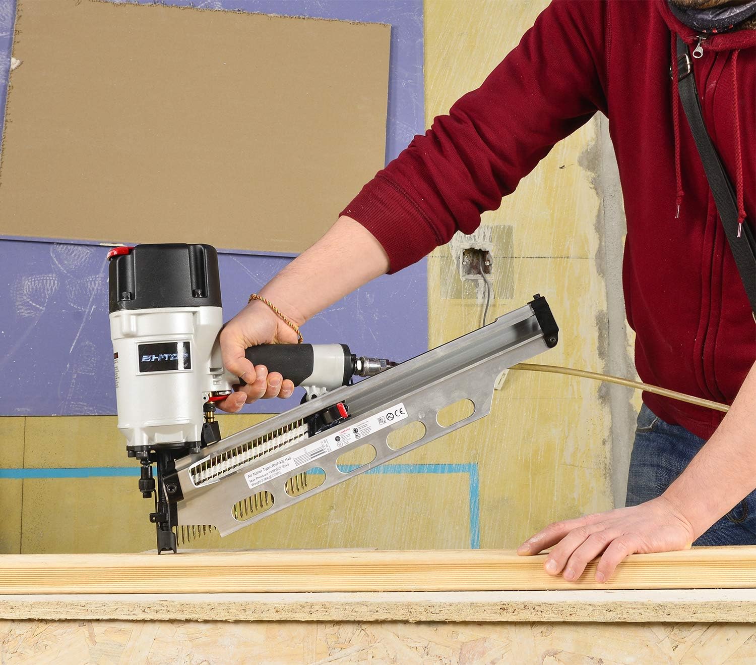 Exclusive Discount 🔥 BHTOP 9021NS Framing Nailer 21 Degree 3-1/2 with Depth Adjustment Professional Air Nail Gun Get Cheap Price BHTOP 9021NS Framing Nailer 21 Degree 3-1/2 with Depth Adjustment Professional Air Nail Gun