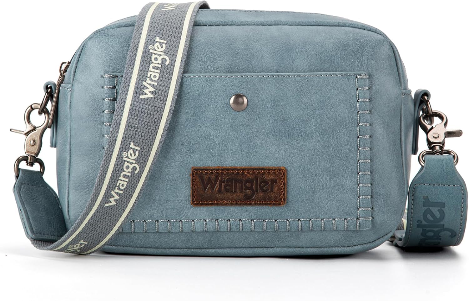 Wrangler Crossbody Purses for Women Trendy Camera Snapshot Bag with Wide Strap