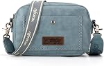 Wrangler Crossbody Purse for Women Trendy Camera Snapshot Crossbody Bag with Wide Strap