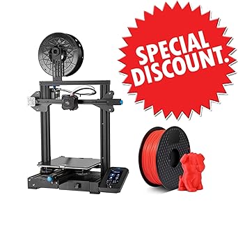 review Creality 3D Printer Ender 3v2 Plus 1 3D Printer PLA Filament Red 1.75 mm