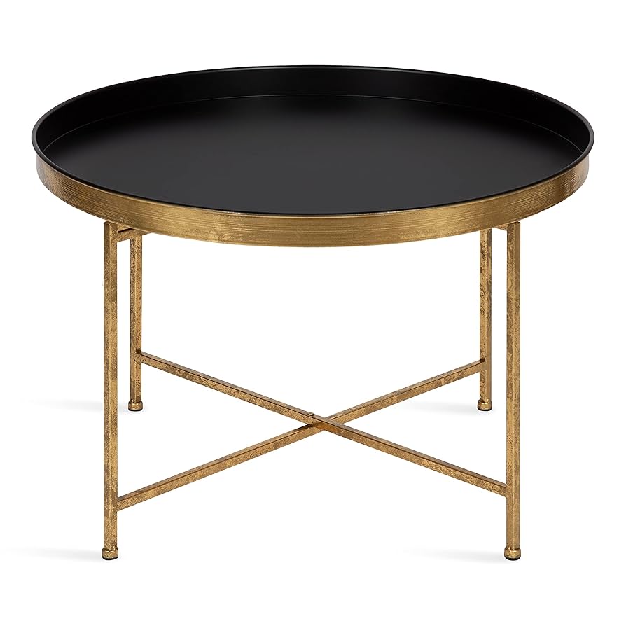 Amazon.com: Kate and Laurel Celia Metal Foldable Round